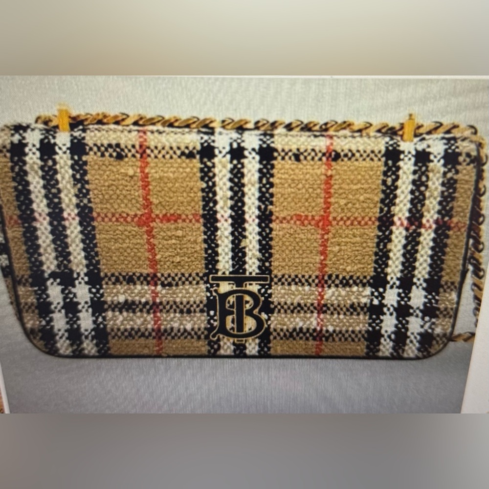 NWT‎ Burberry Mini Boucle Lola Crossbody Bag with box and dust bag - Picture 3 of 16